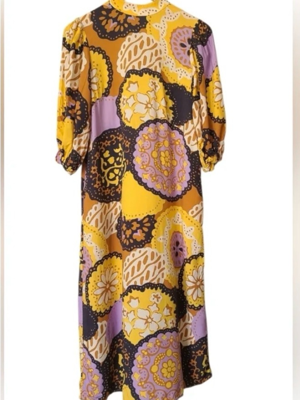 Anthropologie porridge A-line maxi dress
